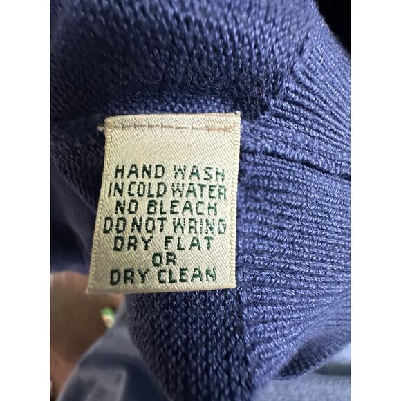 Fairway & Greene V-Neck Vest Extra Large Argyle Mens 100% Pima Cotton Golf Navy - Picture 5 of 6